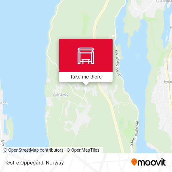 Østre Oppegård map