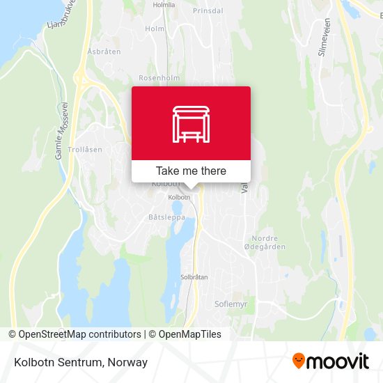 Kolbotn Sentrum map