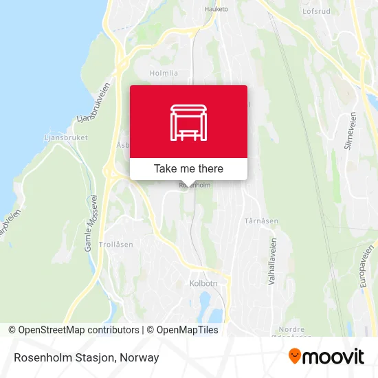 Rosenholm Stasjon map