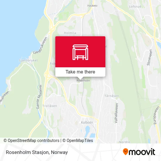 Rosenholm Stasjon map