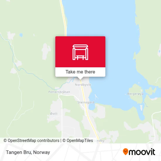 Tangen Bru map