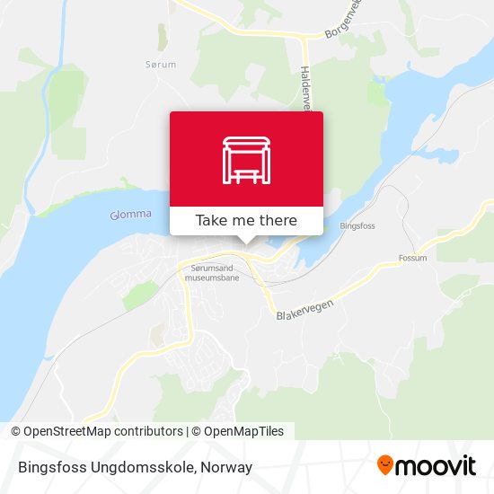 Bingsfoss Ungdomsskole map