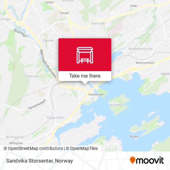 Sandvika Storsenter map