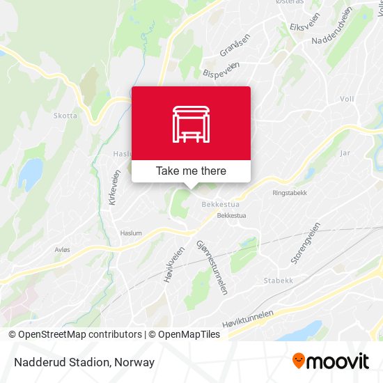 Nadderud Stadion map