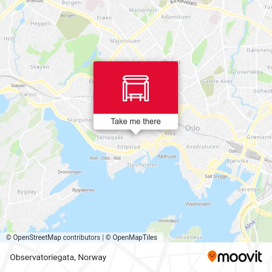 Observatoriegata map