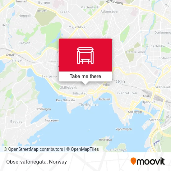 Observatoriegata map