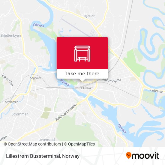 Lillestrøm Bussterminal map