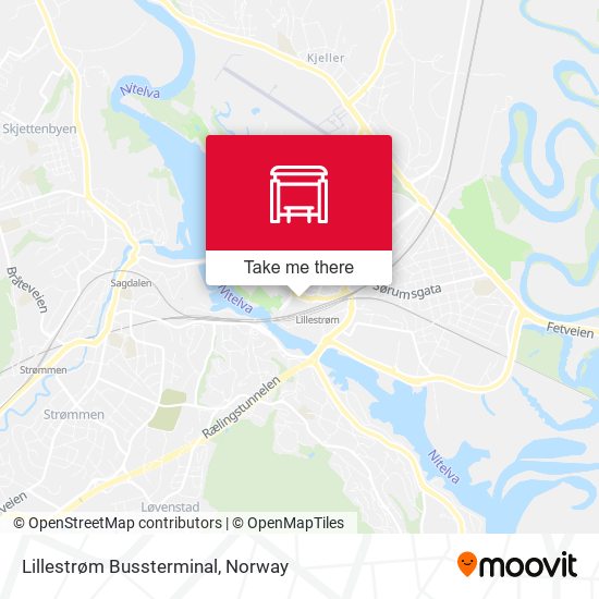 Lillestrøm Bussterminal map