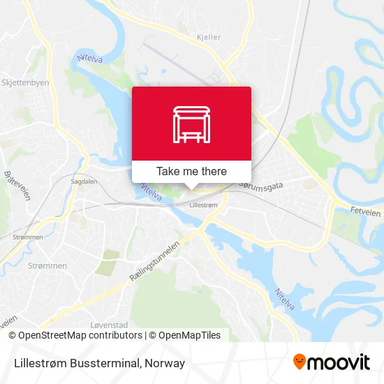 Lillestrøm Bussterminal map
