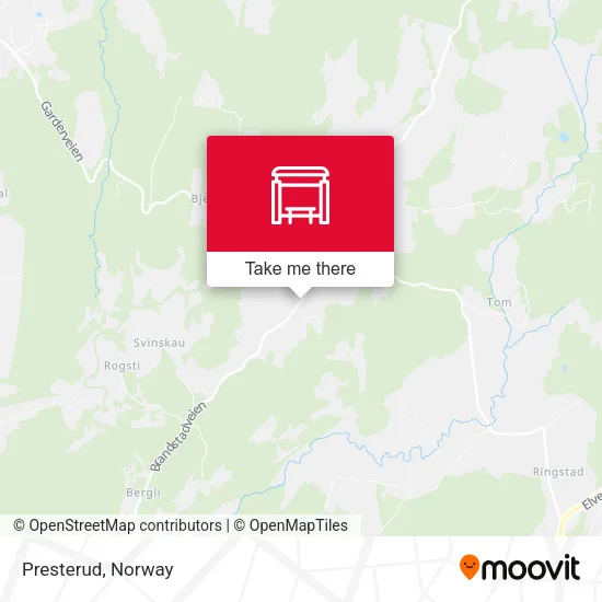 Presterud map