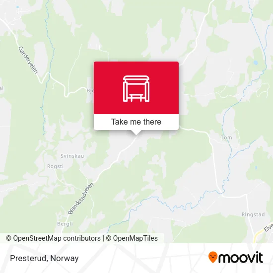 Presterud map