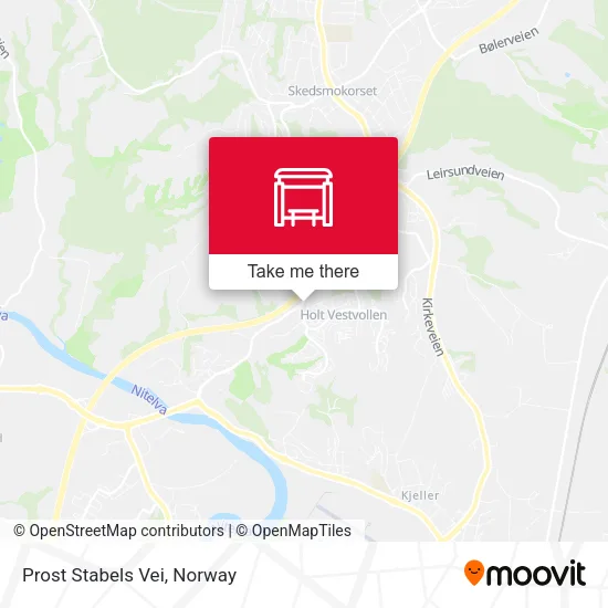 Prost Stabels Vei map