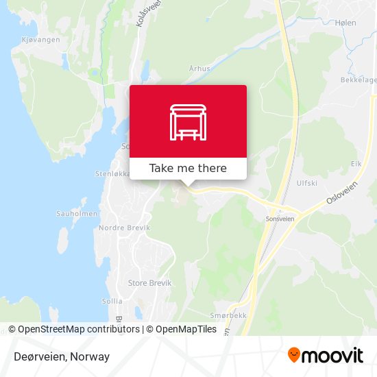 Deørveien map