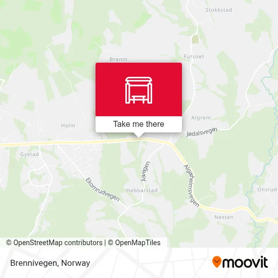Brennivegen map