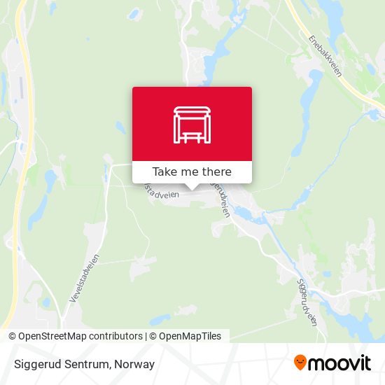 Siggerud Sentrum map