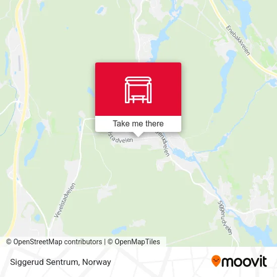 Siggerud Sentrum map