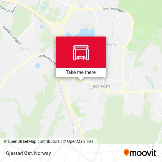 Gjestad Øst map
