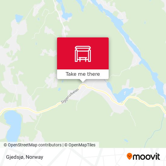 Gjedsjø map