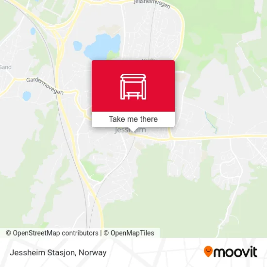 Jessheim Stasjon map