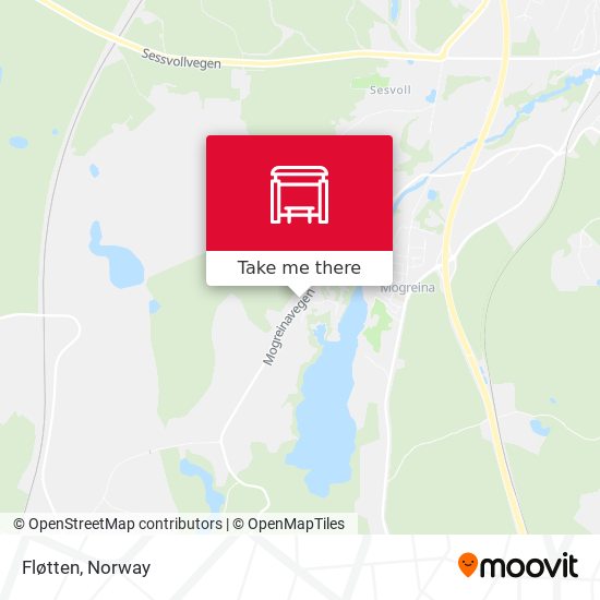 Fløtten map