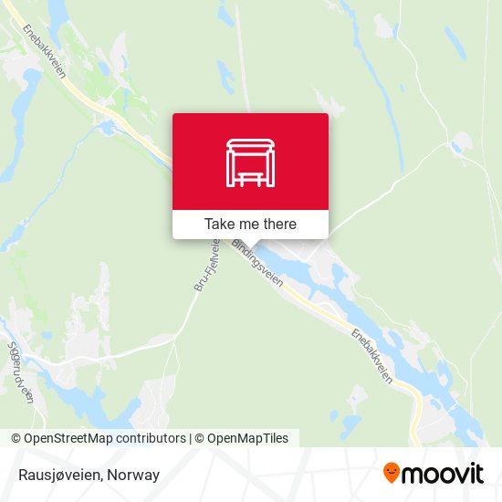 Rausjøveien map