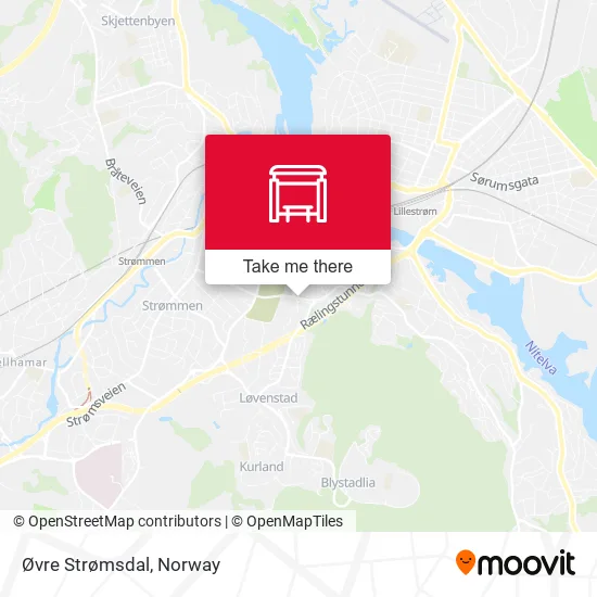 Øvre Strømsdal map