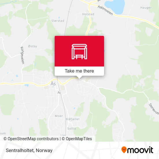 Sentralholtet map