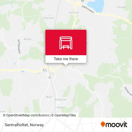 Sentralholtet map