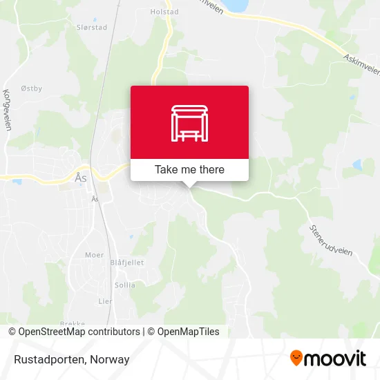 Rustadporten map