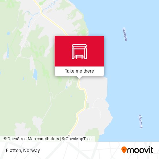 Fløtten map