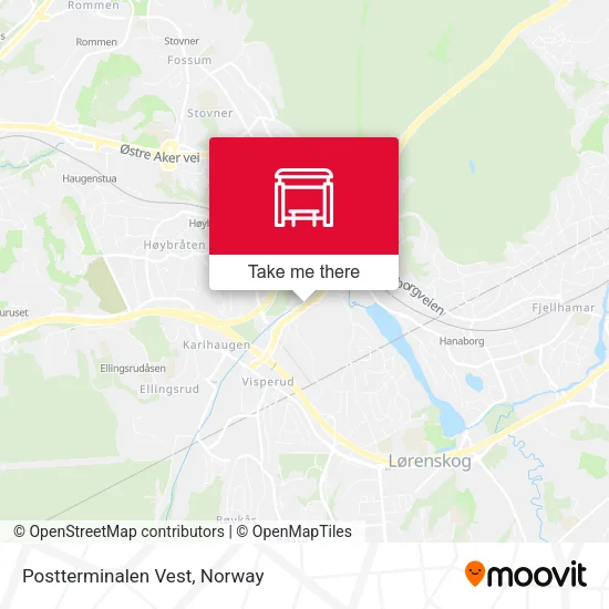 Postterminalen Vest map