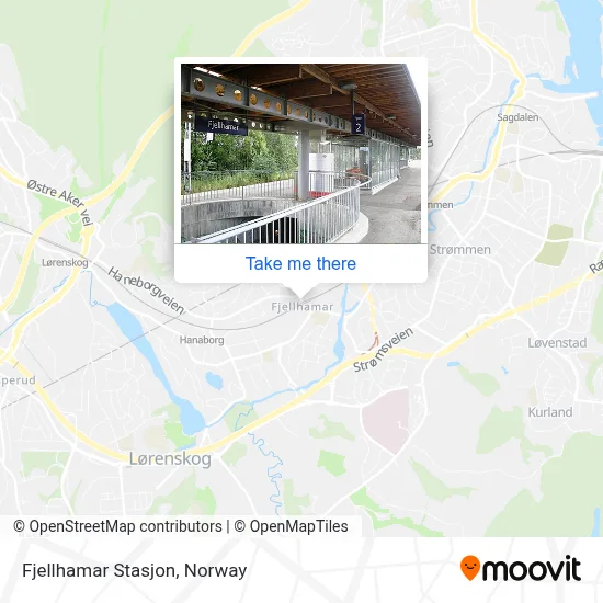 Fjellhamar Stasjon map