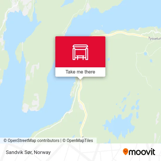 Sandvik Sør map