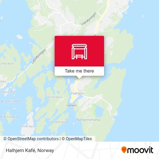 Halhjem Kafé map