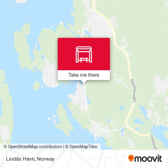 Lindås Havn map