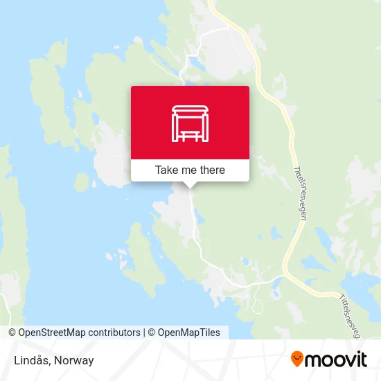 Lindås map