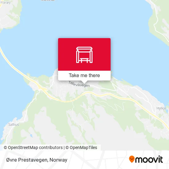 Øvre Prestavegen map