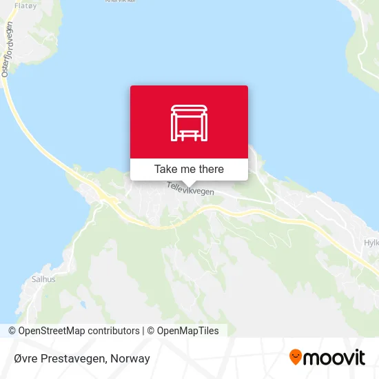 Øvre Prestavegen map