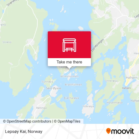 Lepsøy Kai map