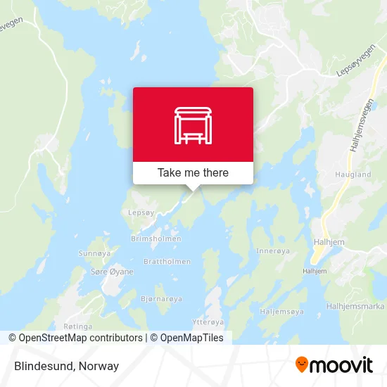 Blindesund map