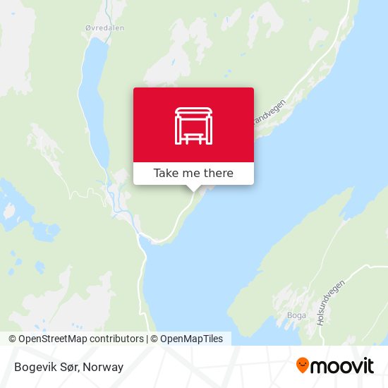 Bogevik Sør map