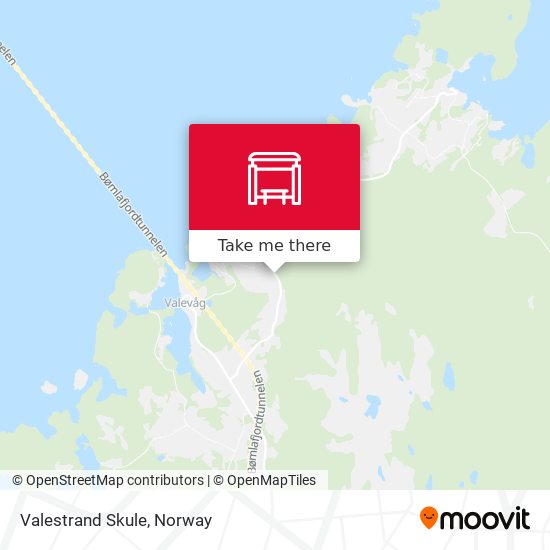 Valestrand Skule map