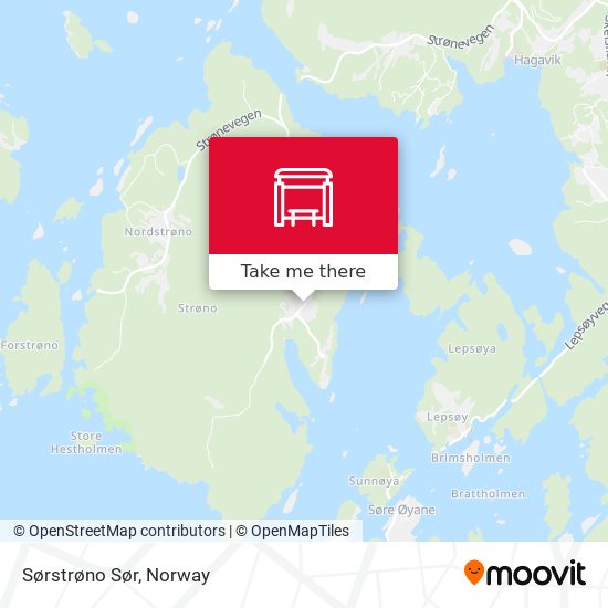Sørstrøno Sør map
