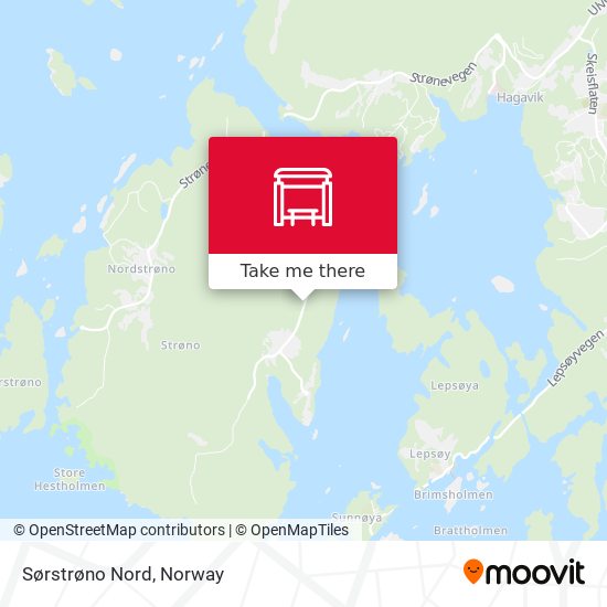 Sørstrøno Nord map