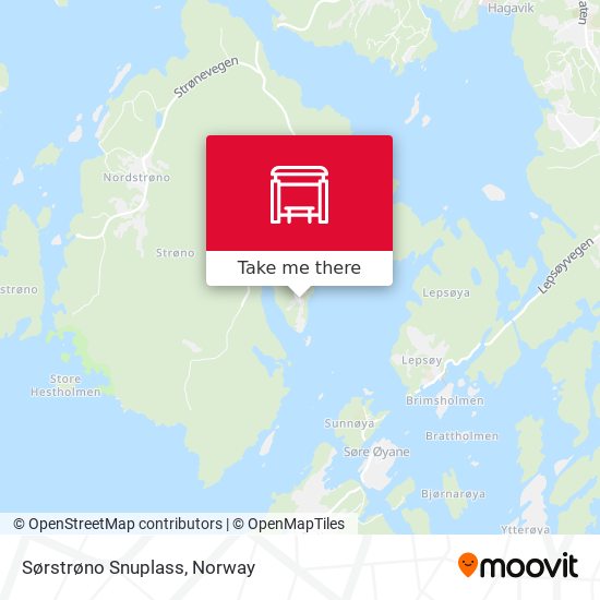 Sørstrøno Snuplass map