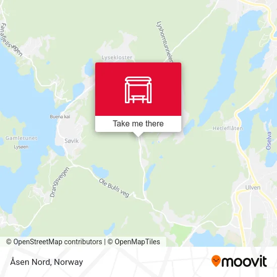 Åsen Nord map