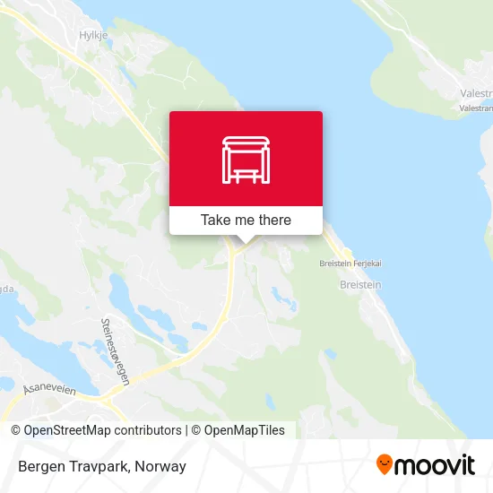 Bergen Travpark map