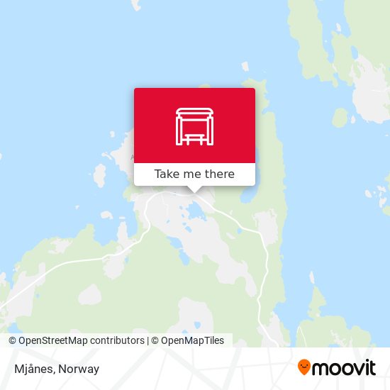 Mjånes map