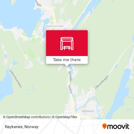 Røykenes map