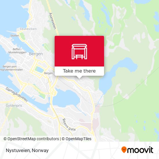 Nystuveien map